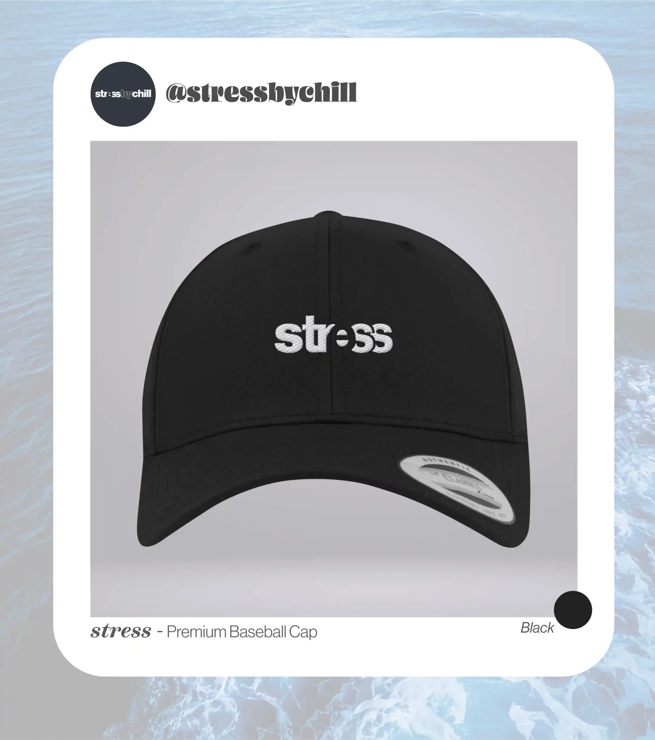 Stress - Curved Baseball Cap