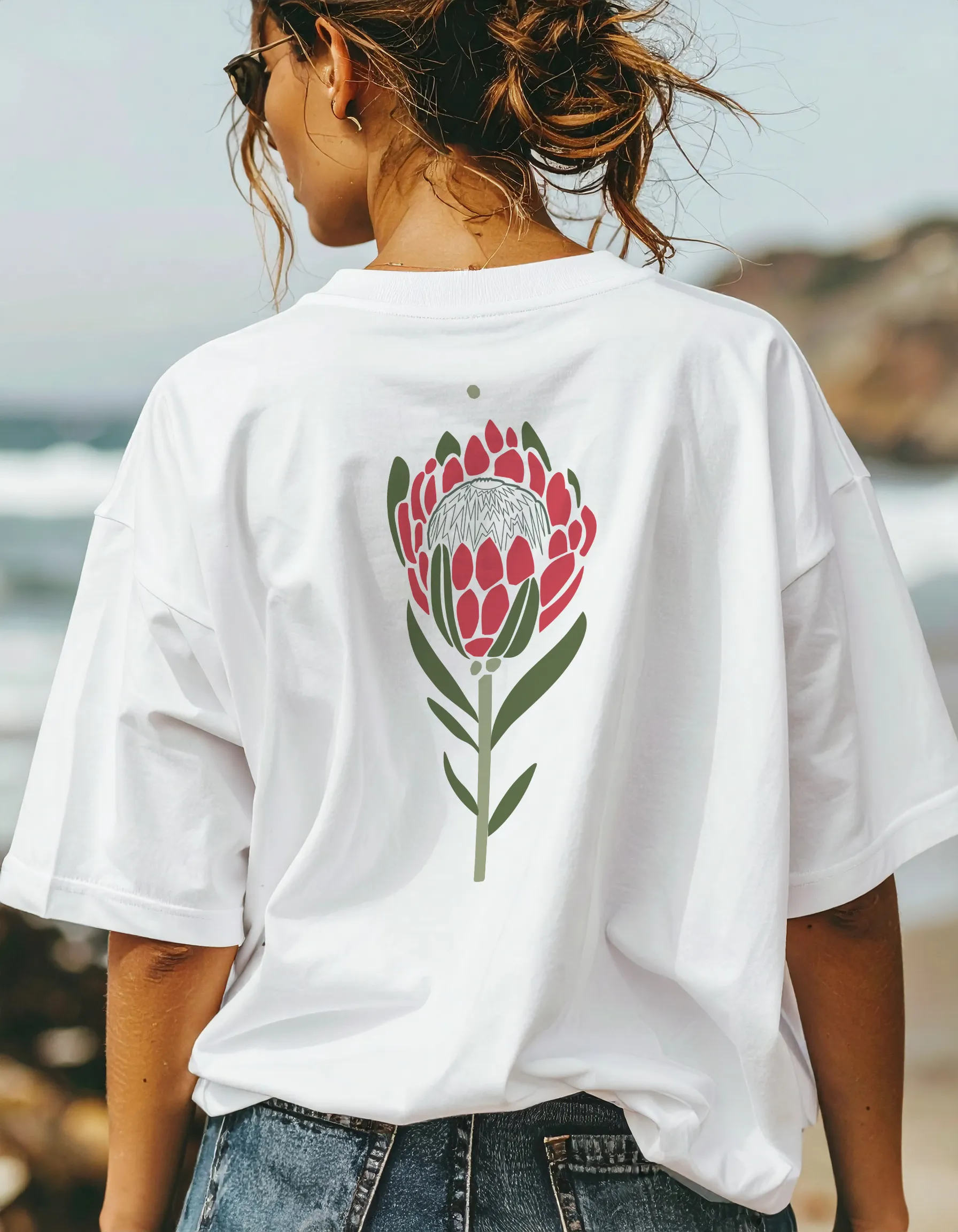 Without Logo - Protea Flower Oversized Shirt