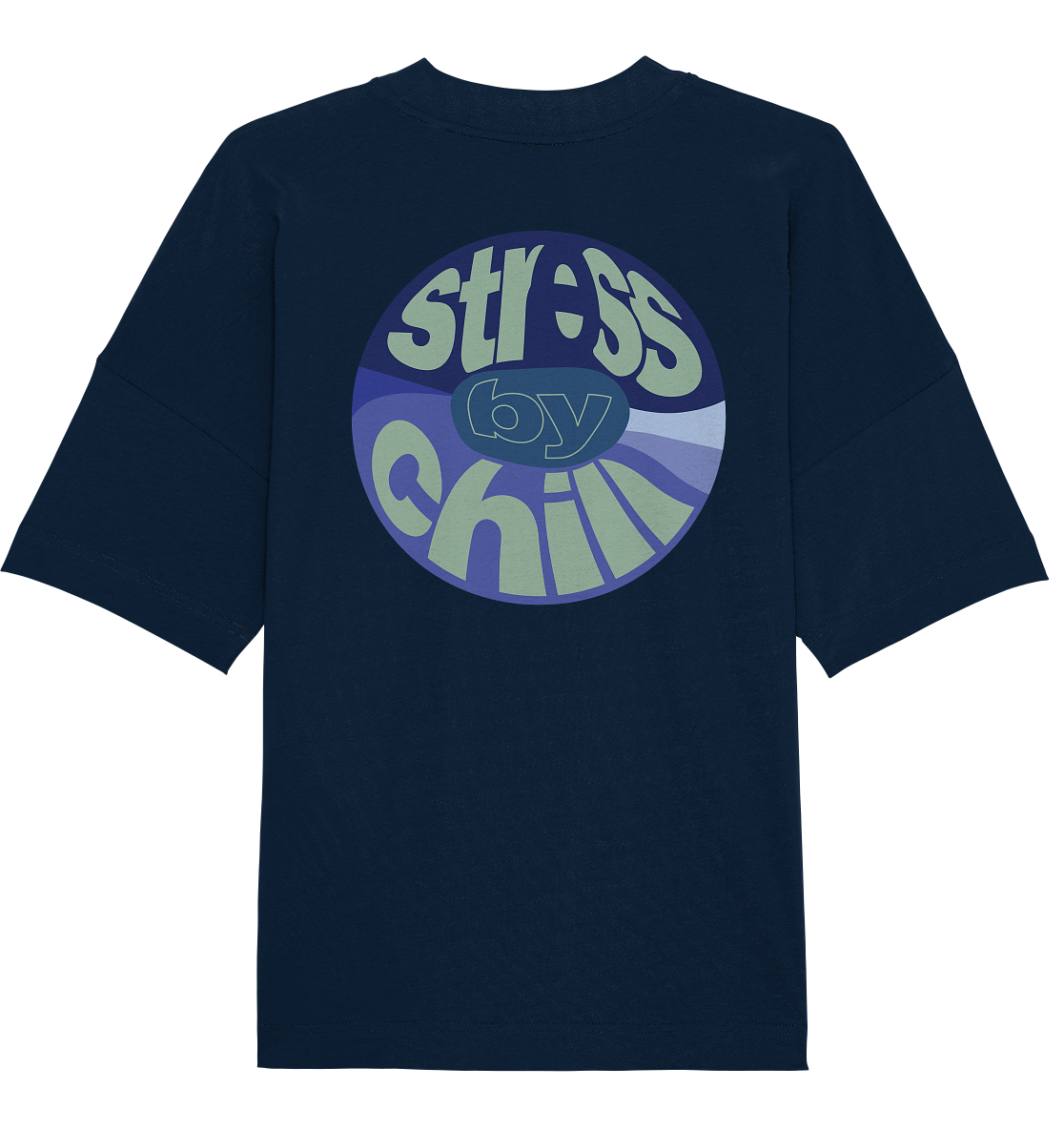 StressByChill Logo Colorblocking - Oversized Shirt
