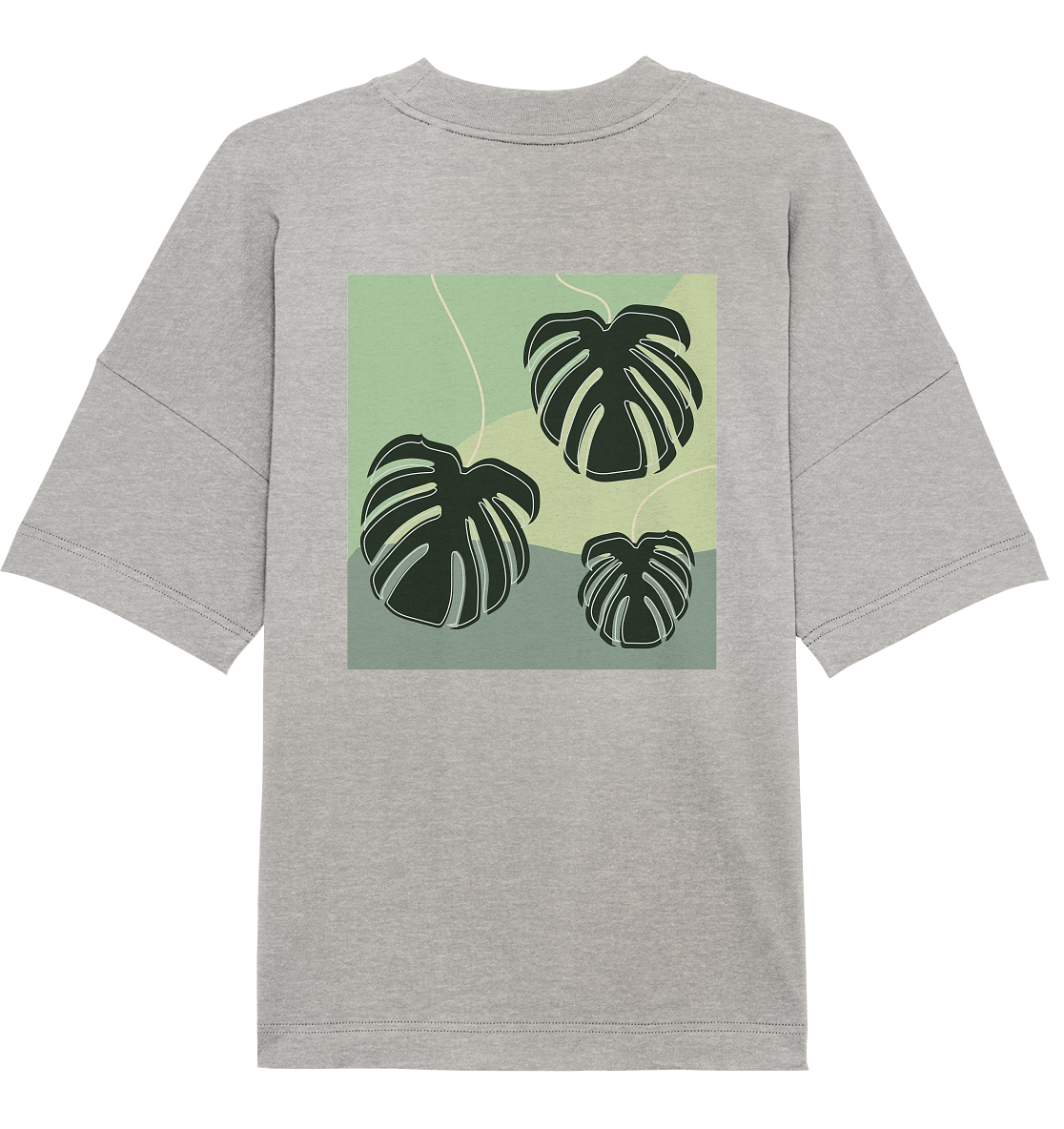 Logo - 3leafs Monstera Oversized Shirt