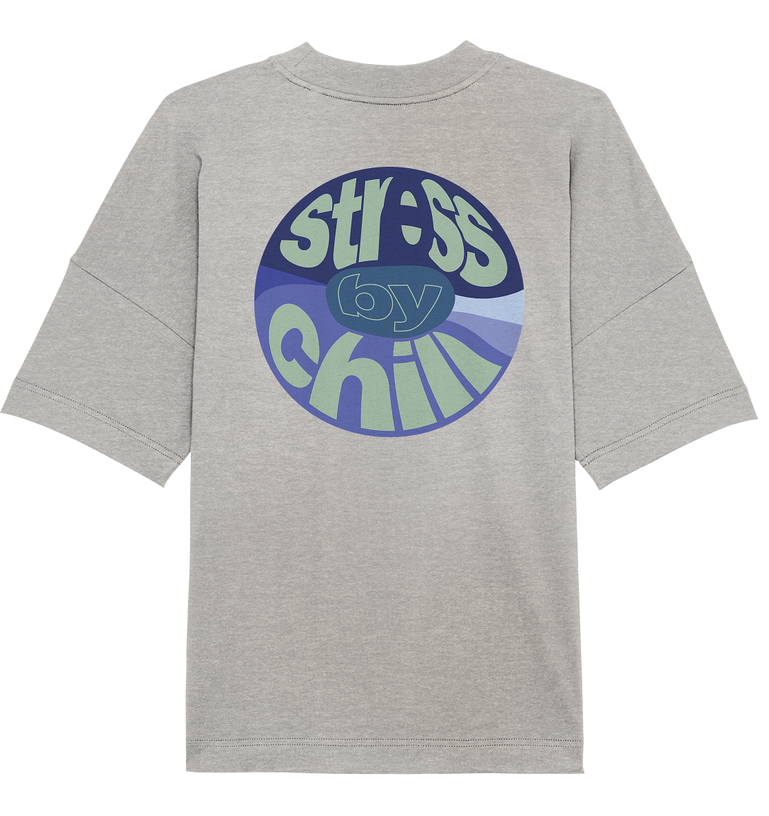 StressByChill Logo Colorblocking - Oversized Shirt