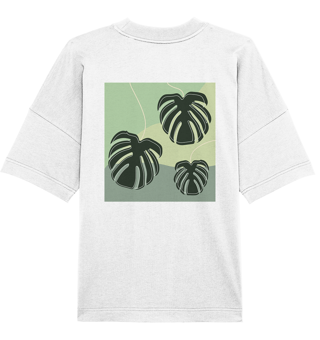 Logo - 3leafs Monstera Oversized Shirt