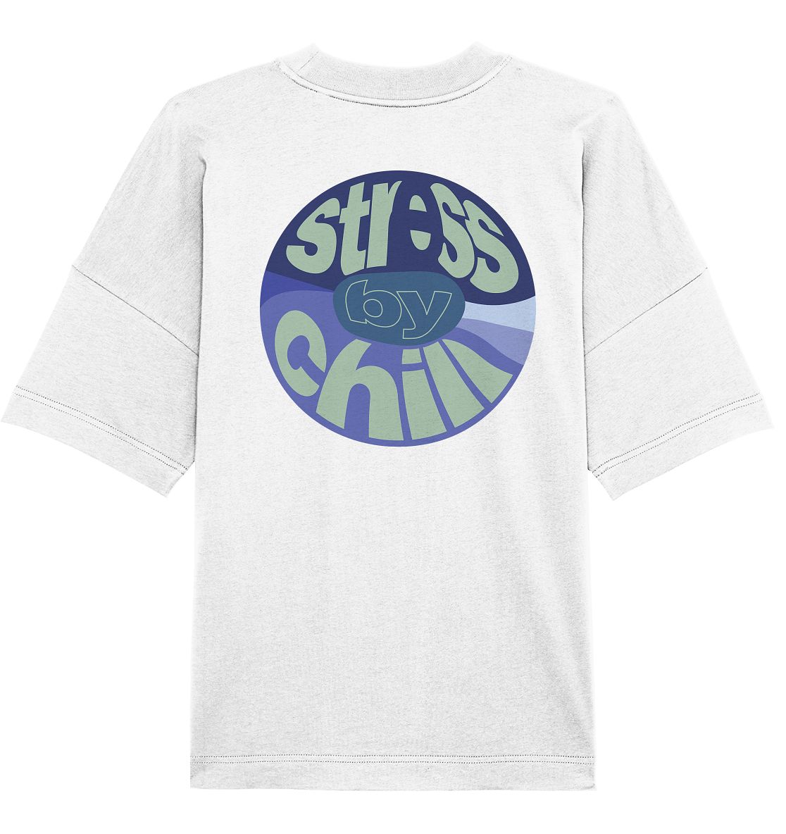 StressByChill Logo Colorblocking - Oversized Shirt