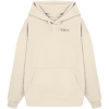 Stress Palm Two Tone Embroidery Hooide - Organic Oversize Hoodie (Stick)