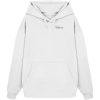 Stress Palm Two Tone Embroidery Hooide - Organic Oversize Hoodie (Stick)